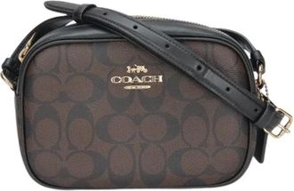 Coach Pre-owned Cross Body Bags, female, Brown, Size: ONE SIZE Pre-owned Leather Shoulder Bag