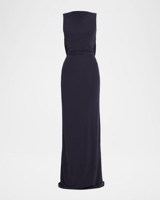 Cult Gaia Basha Cowl-Back Gown