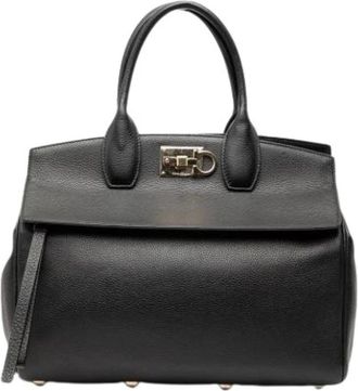 Ferragamo Pre-owned Handbags, female, Black, Size: ONE SIZE Pre-owned Handbag