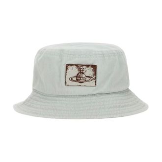 Vivienne Westwood Hats, female, White, Size: L Stylish Embroidered Casual Headwear