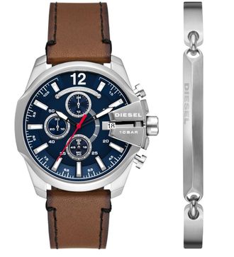 Diesel Baby Chief Chronograph Quartz Blue Dial Mens Watch DZ4601SET