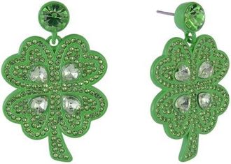 Hallmark Four Leaf Clover Earrings in Green at Nordstrom