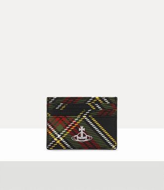 Vivienne Westwood Flat Card Holder Saffiano Leather Printed Chelsea- One Size Women