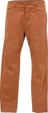 Nili Lotan Nili Lotan Slim Fit Jeans in Rust Orange Cotton