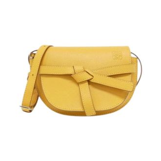 Loewe Pre-owned Cross Body Bags, female, Yellow, Size: ONE SIZE Pre-owned Shoulder Bag