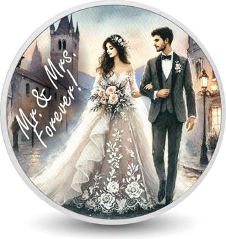 OEM Sr. Y Sra. Forever - Paseo De Cuentos De Hadas Moneda De Plata De 1 Oz