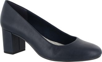 Easy Street Proper Block Heel Pump - Multiple Widths Available in Navy at Nordstrom Rack, Size 9.5