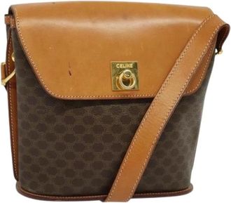 Celine Pre-owned Cuero bolsos-celine - Pre-owned - Mujer - Marr&oacute;n - ONE SIZE