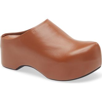 Marni Chunky Platform Clog in Wood at Nordstrom Rack, Size 11Us / 41Eu