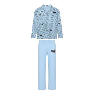 Moschino Pyjamas, female, Blue, Size: M Underwear Long Pyjama Set