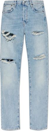 Acne Studios 1996 Jeans met vintage-effect - Heren - Regular Fit Jeans - Blauw - XL - Katoen - Jeans