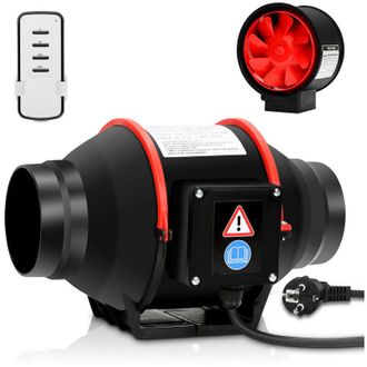 OEM Ventilador De Conducto De 100 Mm, Ventilador De Ba&ntilde;o Con Control Remoto, Extractor De Pared Silencioso