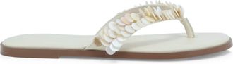 Billini Womens Audriana Flip Flop Sandals In Porcelain