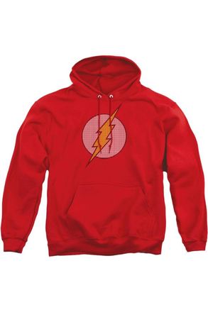 Gildan DC Comics Flash Flash Little Logos Adult Pull Over Hoodie / Hooded Sweatshirt
