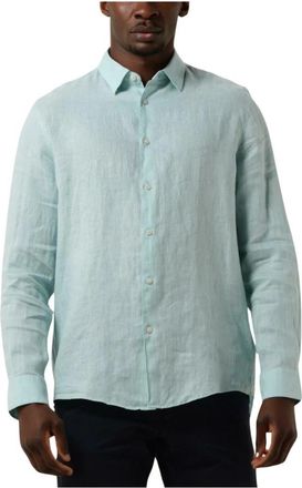 Drykorn Casual Overhemd - Heren - Zakelijke Overhemden - Blauw - XL - Linnen - Overhemden