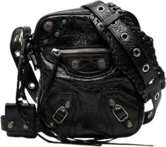 Balenciaga Pre-owned Le Cagole Messenger Bag - Dames - Vintage Schoudertas - Zwart - ONE Size - Leer - Vintage