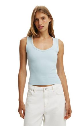 Cotton On Womens Hold Me V Neck Tank in Iced Marine at Nordstrom, Size Xx-Small