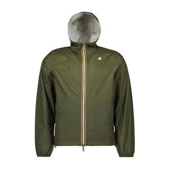 K-Way K-Way, Light Jackets, male, Green, Size: XL Reversible Eco Jacket for Men