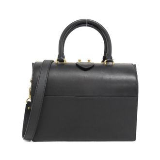 Louis Vuitton Black Leather Boston Bag (Pre-Owned)