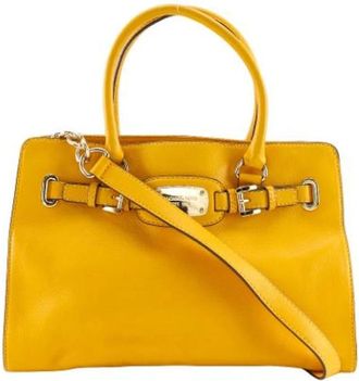 Michael Kors Pre-owned Handbags, female, Yellow, Size: ONE SIZE Pre-owned Leather Handbag