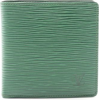 Louis Vuitton Borneo Green Green Epi Leather Wallet (Bi-Fold) (Pre-Owned)