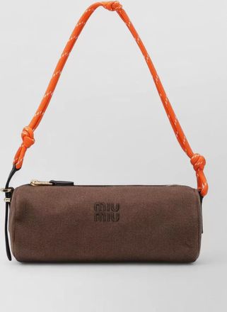 Miu Miu embroidered logo shoulder bag