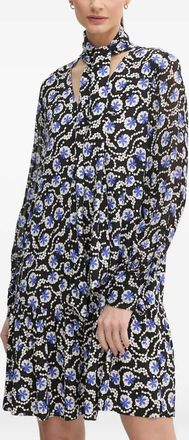 Diane Von Fürstenberg Abito a fiori - Nero