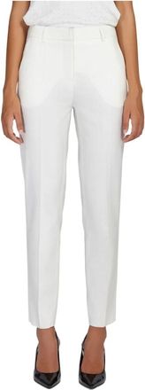 Doris S Elegante Formele Broek - Dames - Slim Fit Broeken - Wit - XS - Broeken