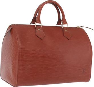 Louis Vuitton Speedy Epi Leather Brown Leather Handbag (Pre-Owned)