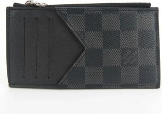 Louis Vuitton Pre-owned Wallets, male, Black, Size: ONE SIZE Pre-owned Canvas wallets