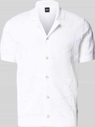 HUGO BOSS Regular Fit Freizeithemd aus Baumwoll-Strick Modell C-NOY in Weiss, Gr&ouml;&szlig;e XXL