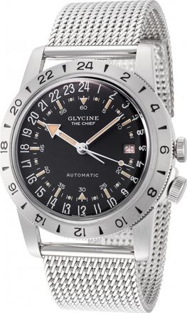 Glycine GL0468 Mens Airman Chief Vintage Purist Watch - Silver - One Size