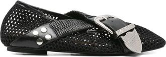 Toga Archives Buckle-detail Mesh-detail Flats