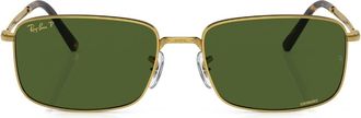 Ray-Ban tinted-lenses square-frame sunglasses - unisex - Metal - 60 - Gold