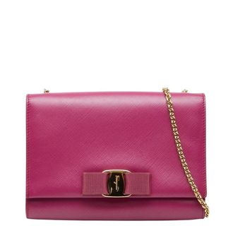 Ferragamo Leather Shoulder Bag (Pre-Owned)