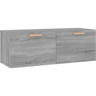 vidaXL vidaXL Mobile Pensile Grigio Sonoma 100x36,5x35 cm Legno Multistrato