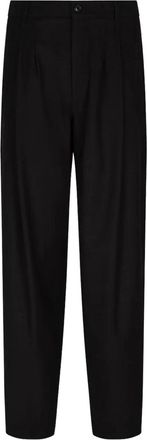Giorgio Armani pleated-front trousers - Black