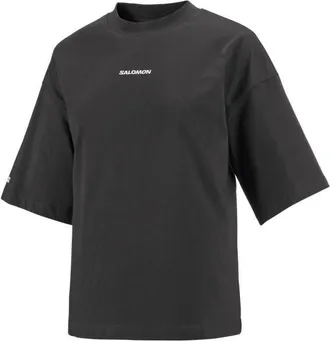 Salomon Logo Short Sleeve Tee T-Shirt f&uuml;r Damen | schwarz