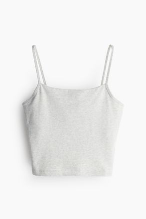 H&M Sport-Tanktop aus DryMove-Baumwolle - Grau