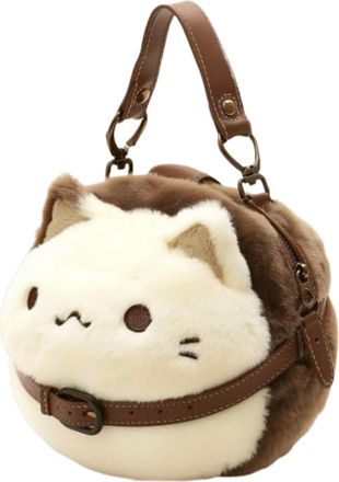 Generic Small Stuffed Cat - Tote Plump Cat, Animal Backpack | Messenger Versatile Bag, Bag Muña Girl, Daily Use Travel, Common Common, a, se beskrivning