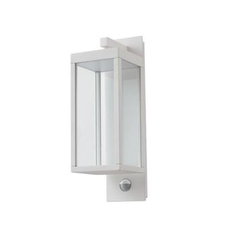 Lucande L&aacute;mpara de pared exterior de aluminio blanco