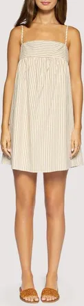 Lost + Wander Lido Affair Mini Sundress in Cream Brown at Nordstrom, Size X-Small