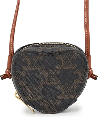 Celine Gold Pvc Leather Pochette Pouch (Pre-Owned)