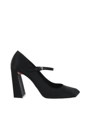 Amina Muaddi Black Mary Jane Pumps
