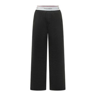 Dsquared2 Dames, Broeken, Zwart, Maat: M Jersey