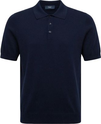 Fay Polo Shirts - Heren - Polos - Blauw - M - Tops