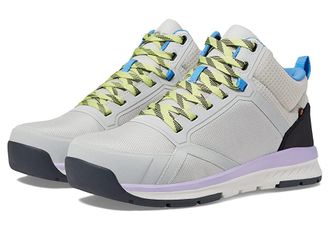 Bogs Sandstone Mid Composite Safety Toe Womens Shoes Light Gray : 9 B - Medium, Textile