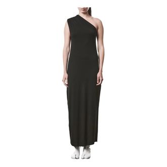 Thom Krom Maxi Dresses, female, Black, S, Abito in Modal e Seta