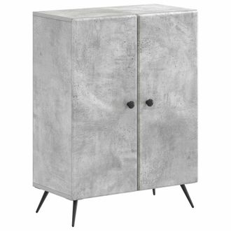 vidaXL Armario De Almacenamiento Para Ba&ntilde;o Breda Gris Hormig&oacute;n Vidaxl
