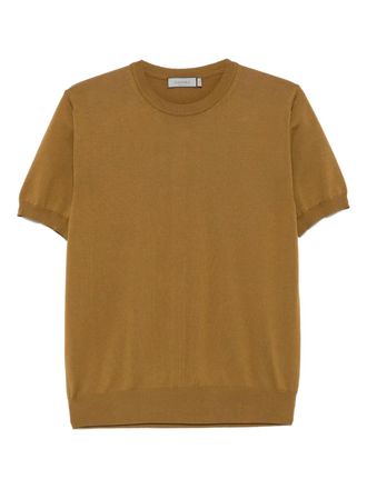 Canali cotton T-shirt - men - Cotton - 58 - Brown